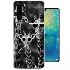 Funda Huawei P30 Pro Gel Dibujo Jirafas