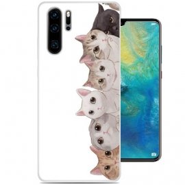 Funda Huawei P30 Pro Gel Dibujo Gatitos