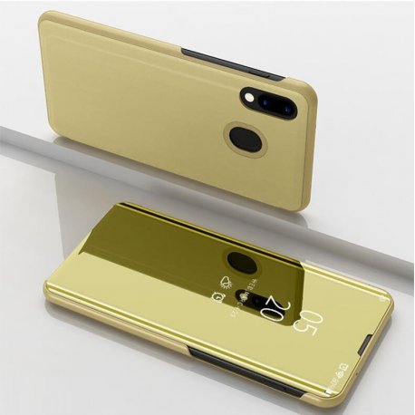 Funda Libro Smart Translucida Samsung Galaxy A40 Dorada