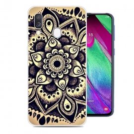 Funda Samsung Galaxy A40 Gel Dibujo Flor