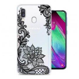 Funda Samsung Galaxy A40 Gel Dibujo Encaje