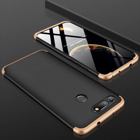 Funda 360 Honor View 20 Dorada y Negra