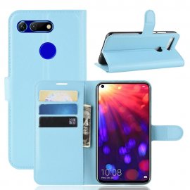 Funda Libro Honor View 20 cuero Soporte Azul