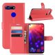 Funda Libro Honor View 20 cuero Soporte Rojo