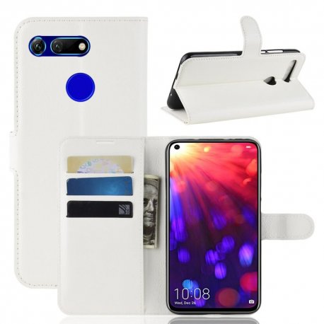 Funda Libro Honor View 20 cuero Soporte Blanco