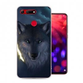 Funda Honor View 20 Gel Dibujo Lobo