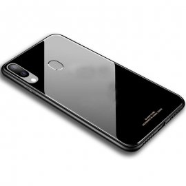 Carcasa Samsung Galaxy A40 Tpu Trasera Cristal Negra