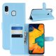 Funda Libro Samsung Galaxy A20 cuero Soporte Azul