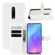 Funda Libro Xiaomi Redmi K20 cuero Soporte Blanca