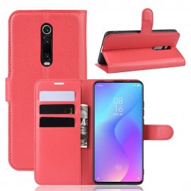 Funda Libro Xiaomi MI 9T Soporte Roja