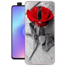 Funda Xiaomi Mi 9T Gel Dibujo Rosa