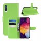 Funda Libro Samsung Galaxy A70 cuero Soporte Verde