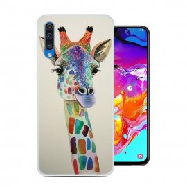 Funda Samsung Galaxy A70 Gel Dibujo Jirafa