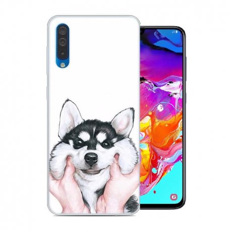 Funda Samsung Galaxy A70 Gel Dibujo Perrito