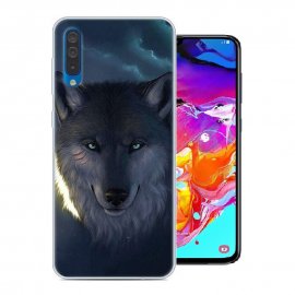 Funda Samsung Galaxy A70 Gel Dibujo Lobo