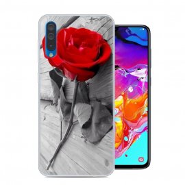 Funda Samsung Galaxy A70 Gel Dibujo Rosa