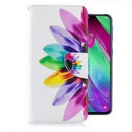 Funda Libro Samsung Galaxy A70 cuero Dibujo Plumas
