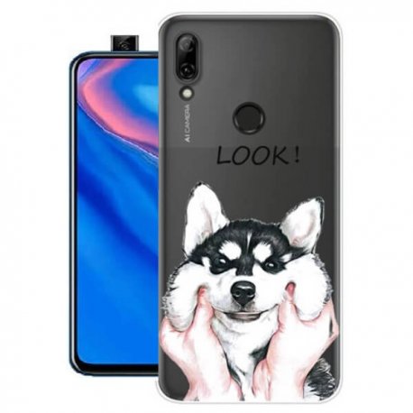 Funda Huawei P Smart Z Gel Dibujo Husky