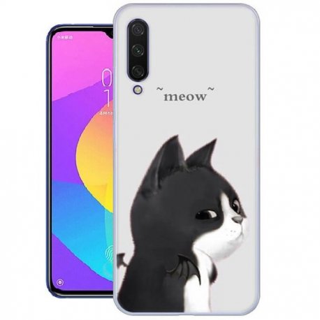 Funda Xiaomi Mi A3 Gel Dibujo Gato