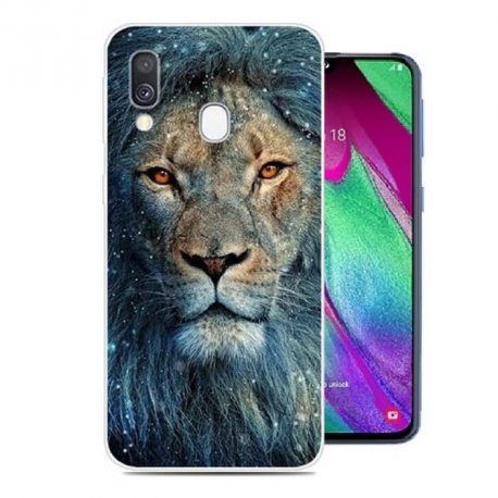 Funda Samsung Galaxy A20 Gel Dibujo Leon