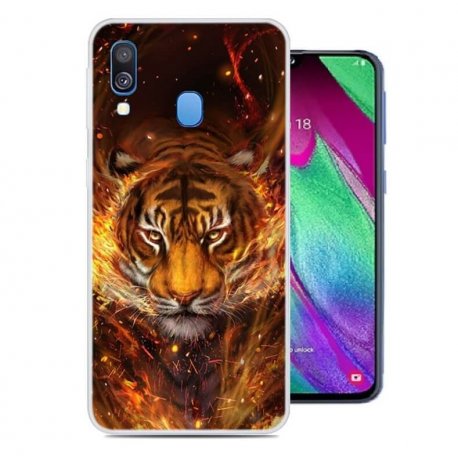 Funda Samsung Galaxy A20 Gel Dibujo Tigre