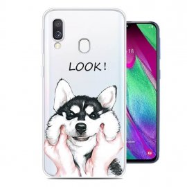 Funda Samsung Galaxy A20 Gel Dibujo Husky