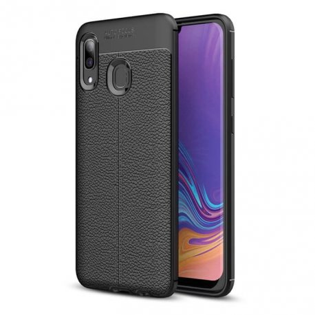 Funda Samsung Galaxy A20e Tpu Cuero Negra