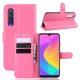 Funda Libro Xiaomi MI 9 Lite cuero Soporte Fucsia