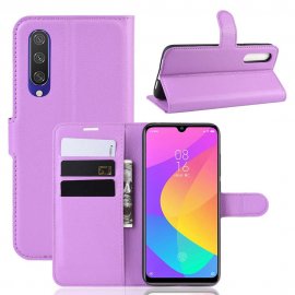 Funda Libro Xiaomi MI 9 Lite cuero Soporte Lila
