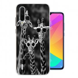 Funda Xiaomi MI 9 Lite Gel Dibujo Jirafas