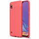 Funda Samsung Galaxy A10 Tpu Cuero 3D Roja