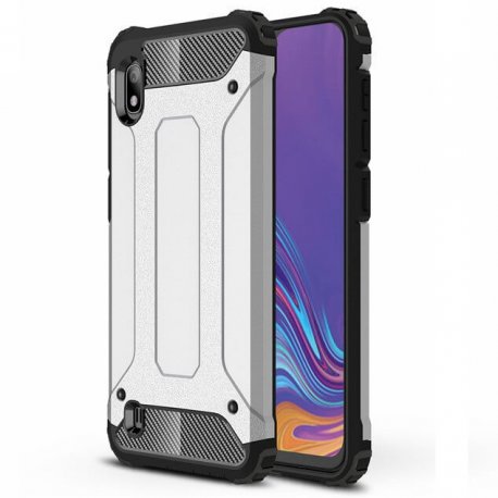 Funda Samsung Galaxy A10 Armor Anti-Golpes Plata