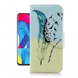 Funda Libro Samsung Galaxy A10 Soporte Pajaros