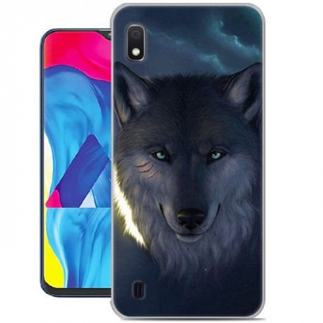 Funda Samsung Galaxy A10 Gel Dibujo Lobo