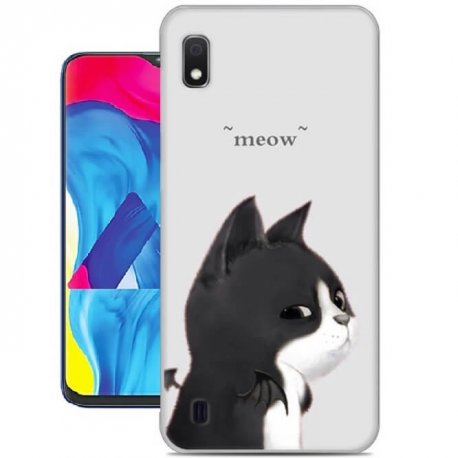 Funda Samsung Galaxy A10 Gel Dibujo Gatito