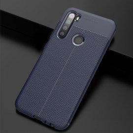 Funda Xiaomi Redmi Note 8 Cuero Tpu 3D Azul