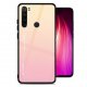 Funda Xiaomi Redmi Note 8 Tpu Trasera Cristal templado amarilla