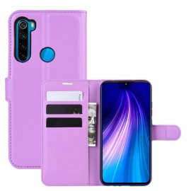 Funda Libro Xiaomi Redmi Note 8 cuero Soporte Lila