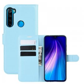 Funda Libro Xiaomi Redmi Note 8 cuero Soporte Azul