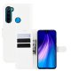 Funda Libro Xiaomi Redmi Note 8 cuero Soporte Blanca