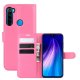 Funda Libro Xiaomi Redmi Note 8 cuero Soporte Rosa
