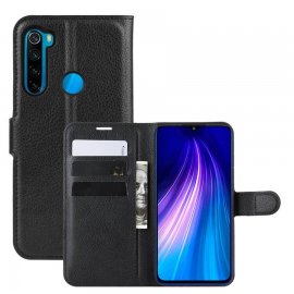 Funda Libro Xiaomi Redmi Note 8 cuero Soporte Negra