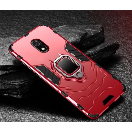 Funda Xiaomi Redmi 8A Anillo Soporte Roja