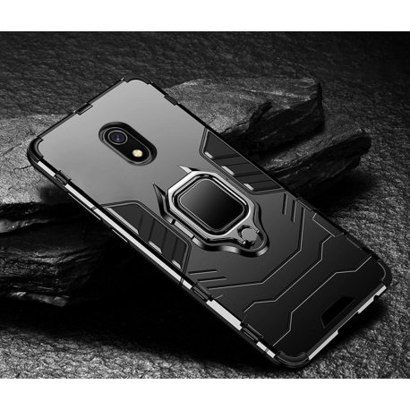 Funda Xiaomi Redmi 8A Anillo Soporte Negra