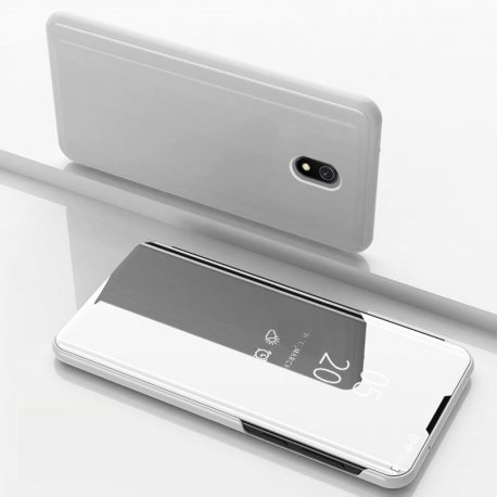Funda Libro Smart Translucida Xiaomi Redmi 8A Gris