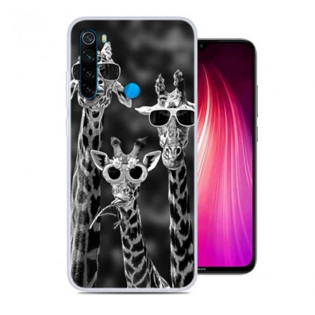 Funda Xiaomi Redmi Note 8 Dibujo Jirafa Tpu
