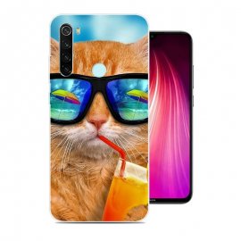 Funda Xiaomi Redmi Note 8 Dibujo Gato Cool Tpu
