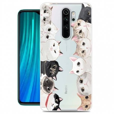 Funda Xiaomi Redmi Note 8 Pro Dibujo Gatitos Tpu