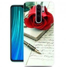 Funda Xiaomi Redmi Note 8 Pro Dibujo Rosa Tpu