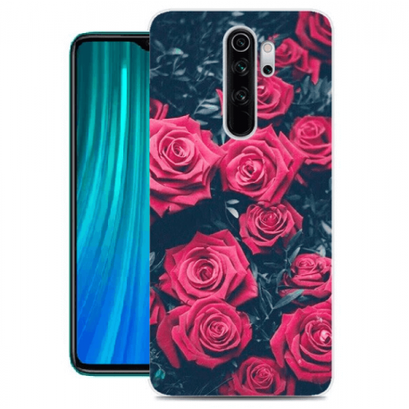 Funda Xiaomi Redmi Note 8 Pro Dibujo Rosas Tpu